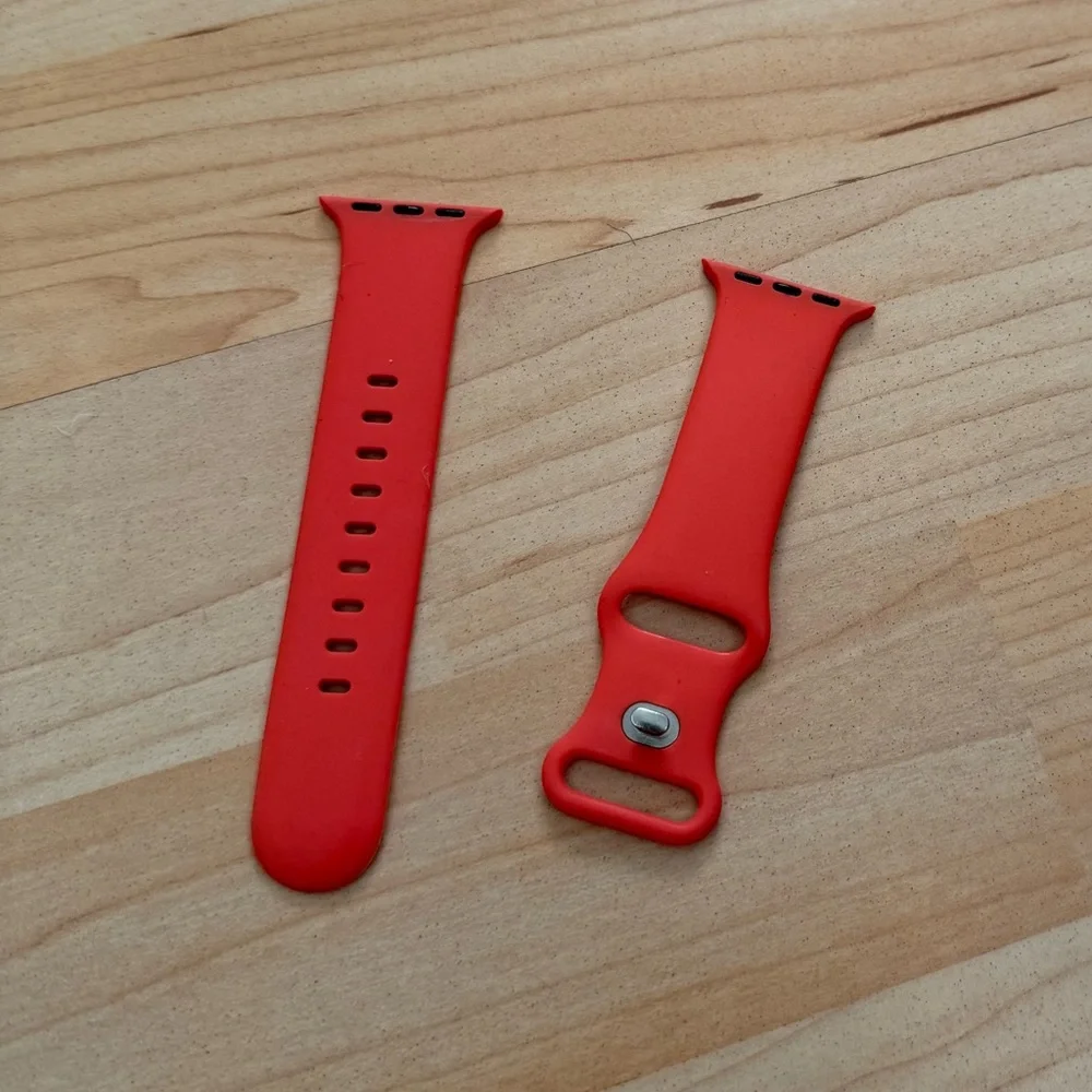Bright orange Silicone Smartwatch Band